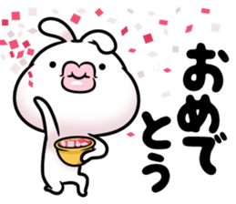 Rabbit soft lips sticker #11688901