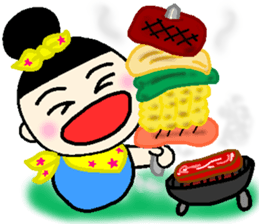 onmayu dango chan - summer - sticker #11689622