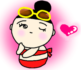 onmayu dango chan - summer - sticker #11689627