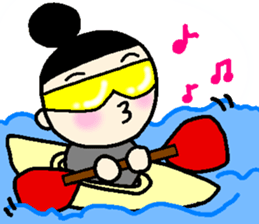 onmayu dango chan - summer - sticker #11689628