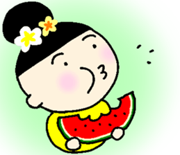 onmayu dango chan - summer - sticker #11689636