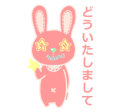 Button rabbit. sticker #11689659