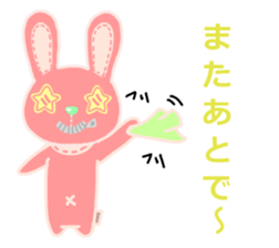 Button rabbit. sticker #11689672