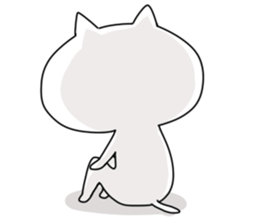 Big face cat! sticker #11690085