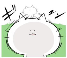 Big face cat! sticker #11690119