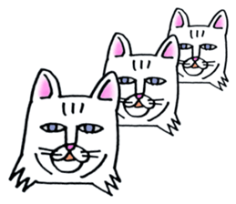 Soooo cute! cats sticker. sticker #11690129