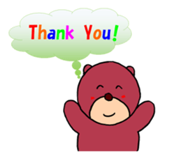 Iyashi-Kuma English Version sticker #11690206