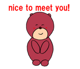 Iyashi-Kuma English Version sticker #11690210