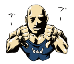 Mr. muscle of  facial expression sticker #11690298