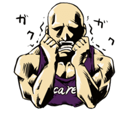 Mr. muscle of  facial expression sticker #11690303
