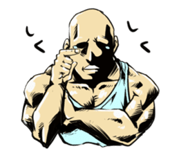 Mr. muscle of  facial expression sticker #11690312