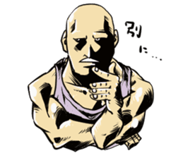 Mr. muscle of  facial expression sticker #11690313