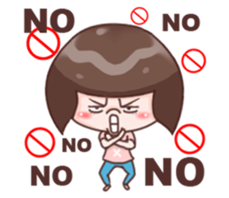 Every day can not be so cute girl sticker #11690569