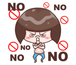 Every day can not be so cute girl sticker #11690569