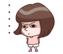 Every day can not be so cute girl sticker #11690574