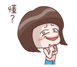 Every day can not be so cute girl sticker #11690589