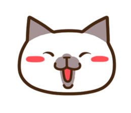Funny Funny Siamese cat sticker #11690680