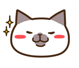 Funny Funny Siamese cat sticker #11690682