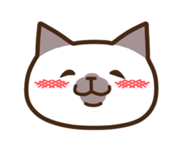Funny Funny Siamese cat sticker #11690683