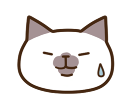 Funny Funny Siamese cat sticker #11690689