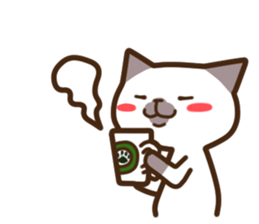 Funny Funny Siamese cat sticker #11690691