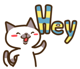 Funny Funny Siamese cat sticker #11690694