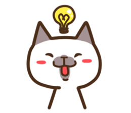 Funny Funny Siamese cat sticker #11690697