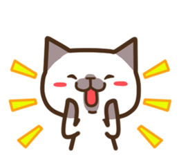 Funny Funny Siamese cat sticker #11690702