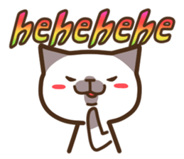 Funny Funny Siamese cat sticker #11690706