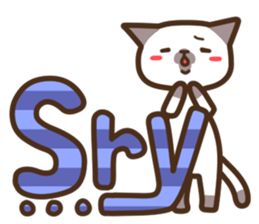 Funny Funny Siamese cat sticker #11690719