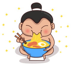 Skylar the Sumo Wrestler sticker #11691881