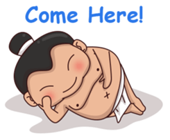 Skylar the Sumo Wrestler sticker #11691886