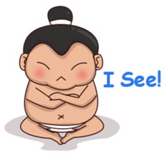 Skylar the Sumo Wrestler sticker #11691899