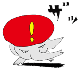 small elephant mamezou sticker #11691922