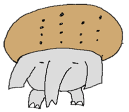 small elephant mamezou sticker #11691923