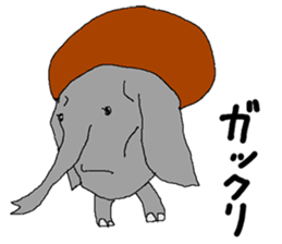 small elephant mamezou sticker #11691924