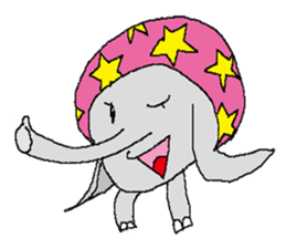 small elephant mamezou sticker #11691925