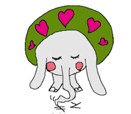 small elephant mamezou sticker #11691927