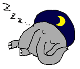 small elephant mamezou sticker #11691933