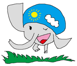 small elephant mamezou sticker #11691935
