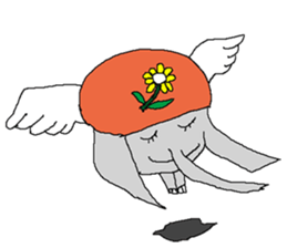 small elephant mamezou sticker #11691951
