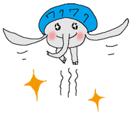 small elephant mamezou sticker #11691957
