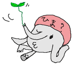 small elephant mamezou sticker #11691958