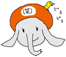 small elephant mamezou sticker #11691959