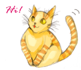 simple and natural cat sticker sticker #11692405