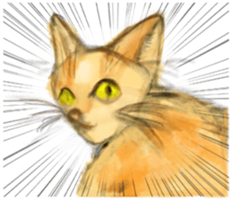 simple and natural cat sticker sticker #11692407