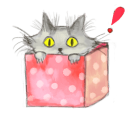 simple and natural cat sticker sticker #11692408