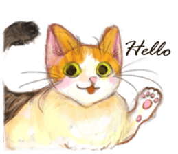 simple and natural cat sticker sticker #11692409