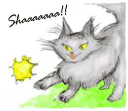 simple and natural cat sticker sticker #11692410