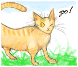 simple and natural cat sticker sticker #11692412